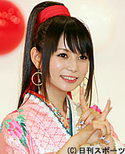 紅白歌合戦初出場が決まった中川翔子（撮影・神戸崇利）