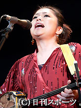 台湾でクリスマスライブを行った夏川りみ（撮影・松本久）