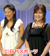 朝ドラ「瞳」に出演する栄倉奈々(左)飯島直子(撮影・瀬津真也)