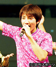 芸能活動を行っていた当時の後藤祐樹容疑者（２００１年撮影・酒井清司）