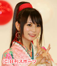 紅白歌合戦初出場が決まった中川翔子（撮影・神戸崇利）