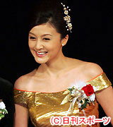 紅白審査員の藤原紀香（撮影・蔦林史峰）