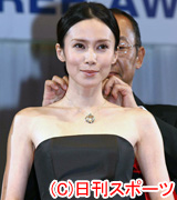 ３０代部門で受賞した中谷美紀（撮影・たえ見朱実）
