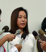 花田勝氏の離婚について語る藤田憲子（撮影・中野由喜）