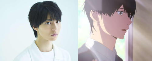 高杉真宙と、アニメ映画「君の膵臓をたべたい」の「僕」（Ｃ）住野よる／双葉社（Ｃ）君の膵臓をたべたい アニメフィルムパートナーズ