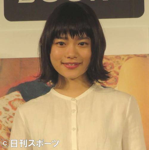 ファースト写真集「ユートピア」発売記念イベントに出席した杉咲花（撮影・遠藤尚子）