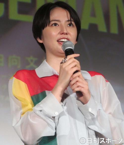 フジテレビ系月９ドラマ「コンフィデンスマンＪＰ」完成披露試写会に登壇した長沢まさみ（撮影・村上幸将）