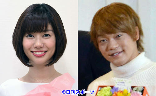 フジテレビ山崎夕貴アナウンサー（左）と、おばたのお兄さん