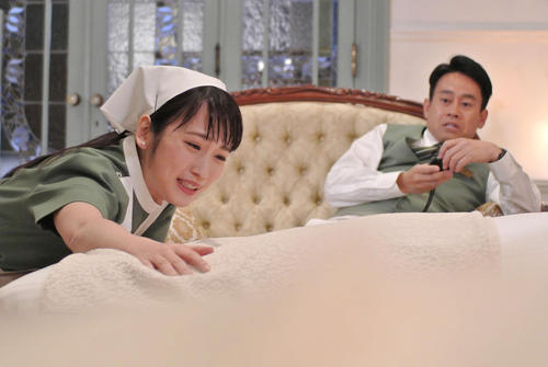 日本テレビ系連続ドラマ「崖っぷちホテル ！ 」にレギュラー出演する川栄李奈（Ｃ）日本テレビ