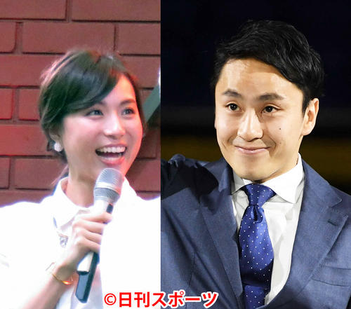 ＴＢＳ笹川友里アナ（左）と太田雄貴氏