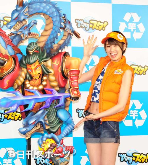 ソーシャルゲームのイベントに参加した南明奈（撮影・松本久）