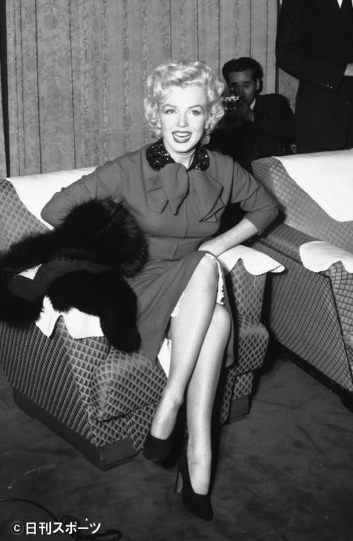 マリリン・モンロー（１９５４年２月２日撮影）