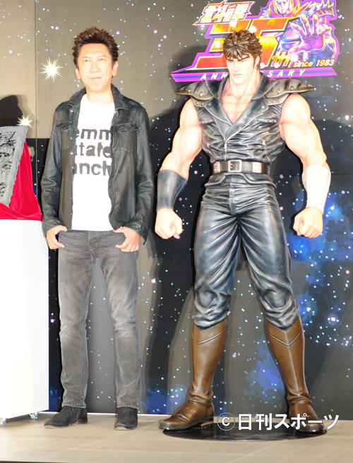 「北斗の拳」35周年記念イベントに出席した布袋寅泰（撮影・松本久）