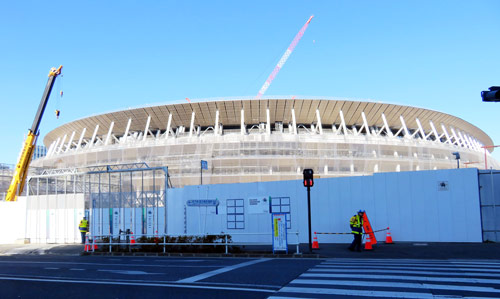今年11月に完成する予定の新国立競技場