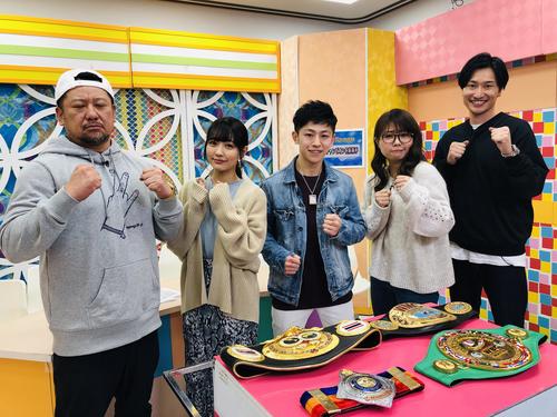 「～夢アド可鈴の深堀り情報番組!?～　YUMEステーション」に出演した、左からケンドーコバヤシ、荻野可鈴、吉成名高、相席スタートの山崎ケイ、山添寛