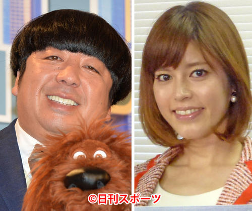 日村勇紀（左）と神田愛花アナ