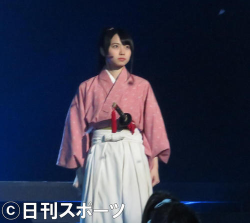 ミュージカル「『薄桜鬼　志譚』風間千景篇」にヒロイン役で出演した本西彩希帆（撮影・横山慧）