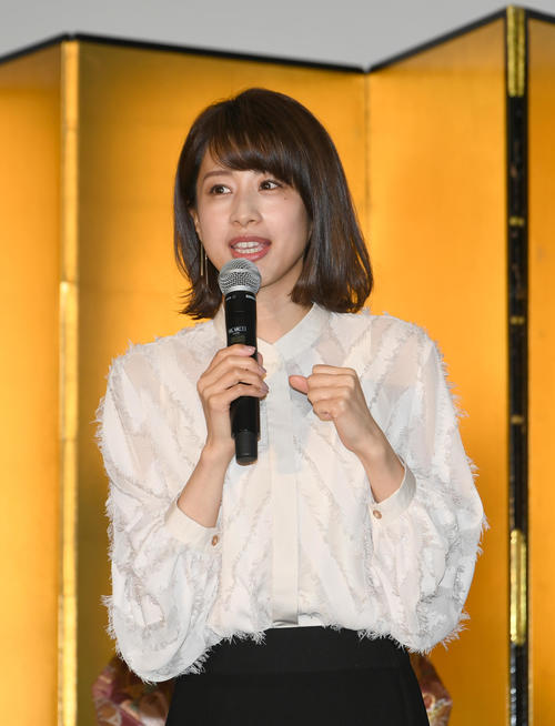 新番組「Live　News　it！」のキャスターを務める加藤綾子アナは抱負を語った（2019年3月6日撮影）