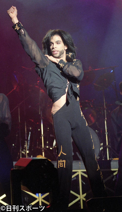 プリンスさん（写真は１９９０年８月３０日）