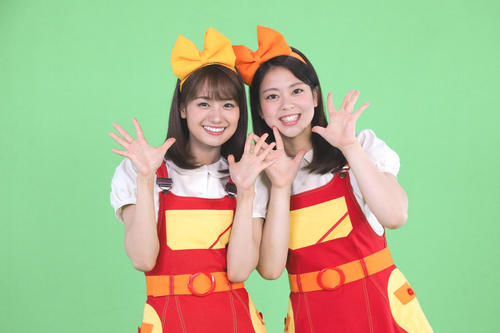 フジテレビ系「GO！GO！チャギントン」の7代目ナビゲーターに就任する井上清華アナウンサー（左）と杉原千尋アナウンサー（C）フジテレビ