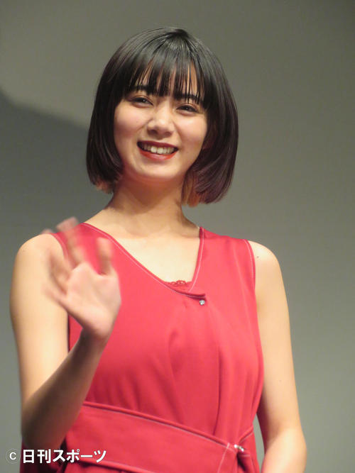 映画「貞子」完成披露試写イベントに出席した池田エライザ