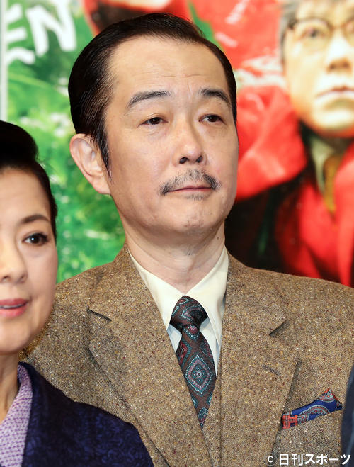 NHK大河ドラマ「いだてん」新キャスト発表に登場したリリー・フランキー（撮影・浅見桂子）