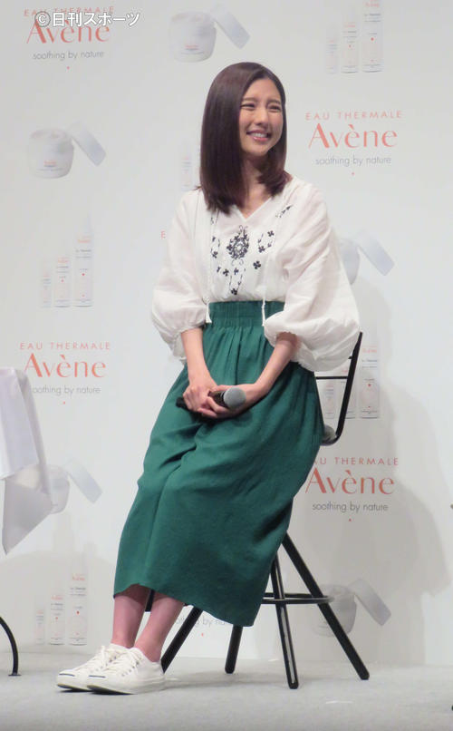 「アベンヌアンバサダー」就任発表会に出席した真野恵里菜（撮影・大井義明）