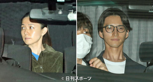警視庁湾岸警察署に移送される小嶺麗奈容疑者と麻薬取締部を出る元KAT－TUNの田口淳之介容疑者
