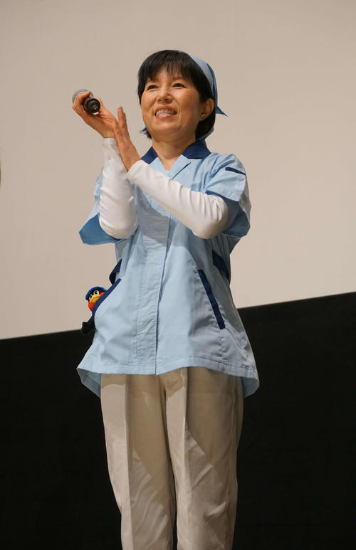 配信ドラマ「つばめ刑事」完成記念先行上映会に出席した磯野貴理子（撮影・遠藤尚子）