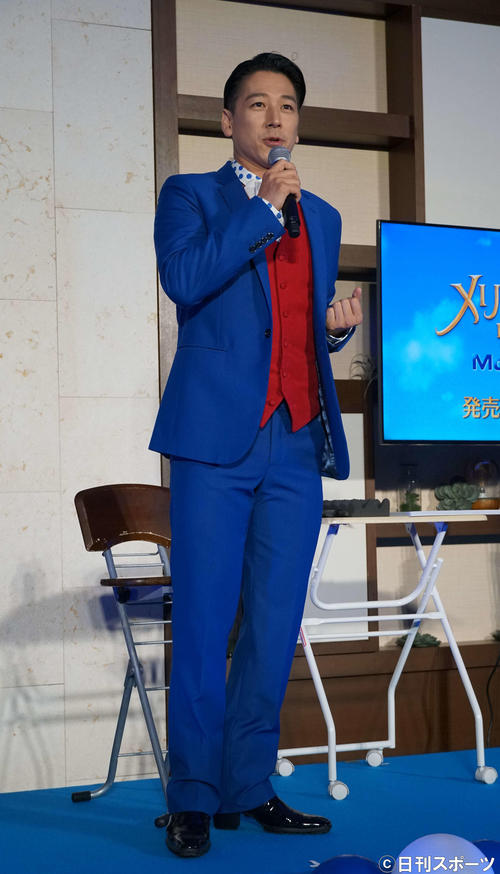 「メリー・ポピンズ　リターンズ」MovieNEX発売記念イベントに出席した和泉元彌（撮影・遠藤尚子）