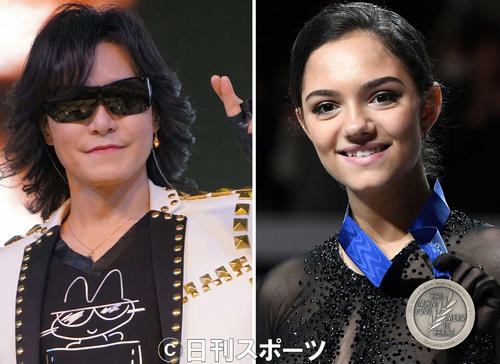 Toshl（左）とメドベージェワ