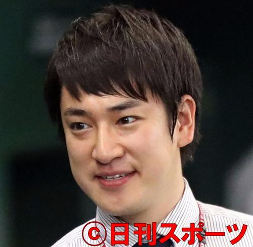 日本テレビの辻岡義堂アナウンサー（２０１６年６月１８日撮影）
