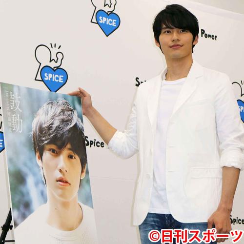 写真集「鼓動」イベント　写真集のイベントを行った岡田健史（2019年6月15日撮影）