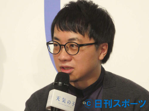新海誠監督（18年12月13日撮影）
