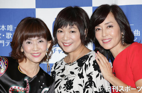 左から松本伊代、堀ちえみ、早見優（2016年10月28日撮影）