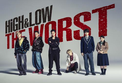 映画「HiGH＆LOW　THE　WORST」の出演する、左から小森隼、中務裕太、川村壱馬、矢野聖人、白洲迅、富田望生