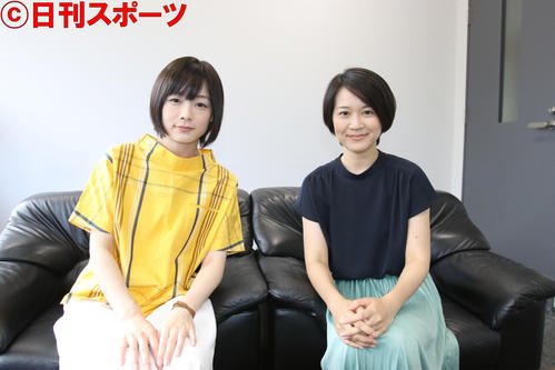映画「タリナイ」のプロデューサーを務めた藤岡（左）と大川監督（撮影・西塚祐司）