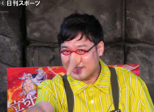 アニメ映画「ONE　PIECE　STAMPEDE」のイベントに登壇した南海キャンディーズ山里亮太（撮影・村上幸将）