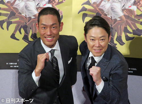 中村勘九郎（左）と阿部サダヲ