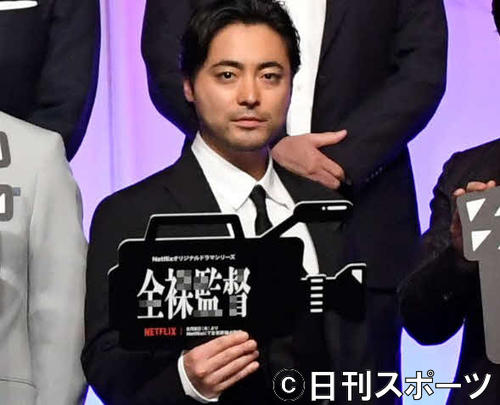 7月24日、Netflixオリジナルシリーズ「全裸監督」のワールドプレミアに出席した山田孝之