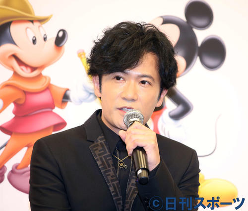 白雪姫の王妃について語る稲垣吾郎（撮影・河田真司）