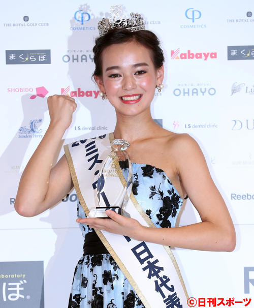 史上最年少の「ミス・ワールド2019」日本代表に選ばれた世良マリカさん（撮影・大野祥一）