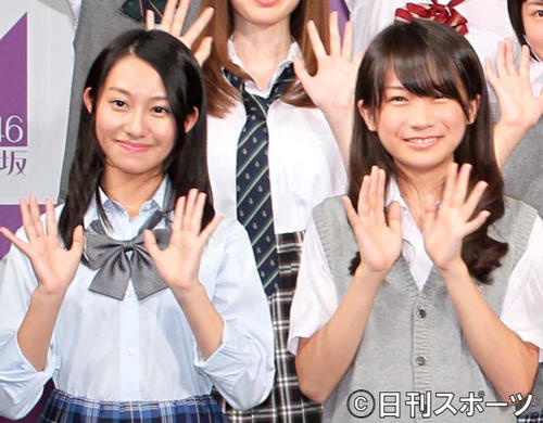 11年、乃木坂最終選考会に参加した桜井玲香（左）と秋元真夏