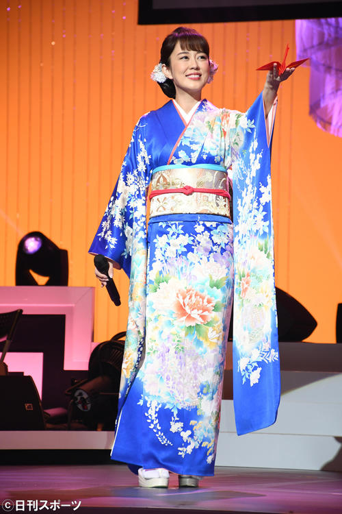 「丘みどりリサイタル2019　演魅（えんび）Vol．2」を行った丘みどり（撮影・大友陽平）