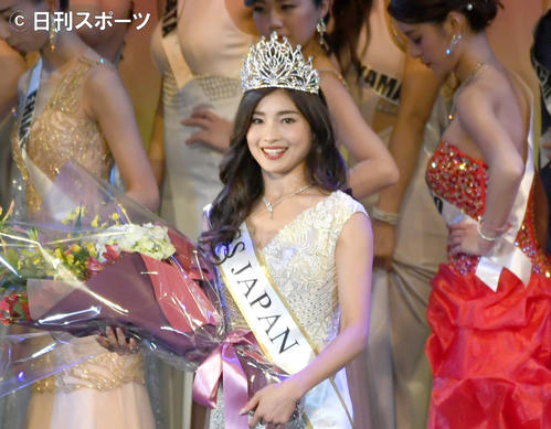 2019ミス・ジャパンに選ばれた土屋炎伽さん（撮影・酒井清司）