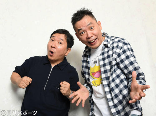 ネタ作りについて語った爆笑問題の田中裕二（左）と太田光（撮影・鈴木みどり）