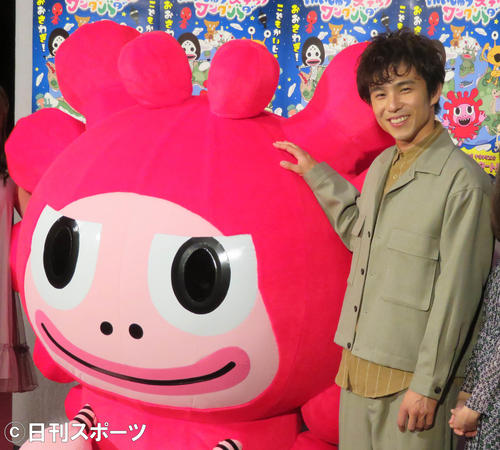 ナレーションを務めるNHK・Eテレ「かいじゅうステップ　ワンダバダ」の会見に出席した中尾明慶