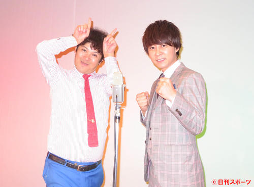 単独ライブツアーの最終公演を行った流れ星のちゅうえい（左）と滝上伸一郎