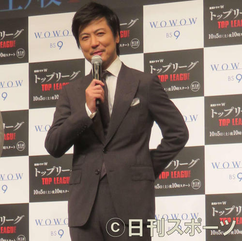 完成披露試写に出席した玉山鉄二（撮影・大井義明）