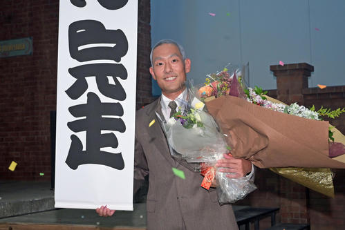 NHK大河ドラマ「いだてん」の撮影を終えた中村勘九郎